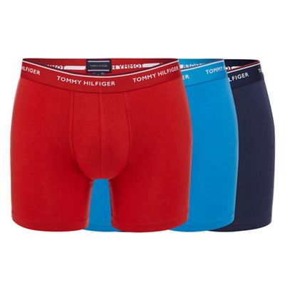 Tommy Hilfiger Pack of three blue boxer briefs